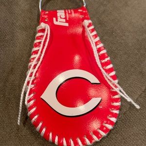 Cincinnati Reds Logo Baseball Keychain